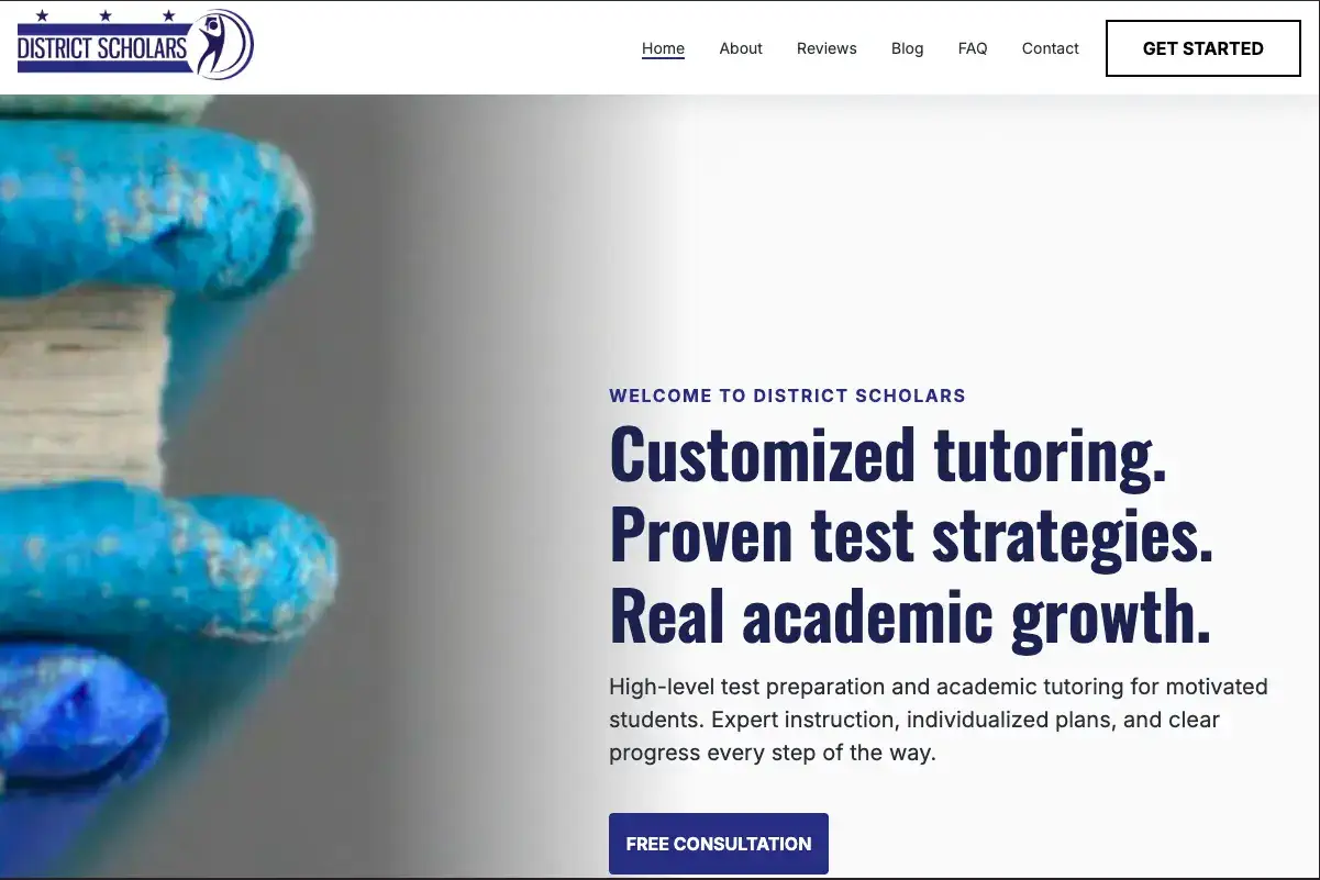 District Scholars project screenshot