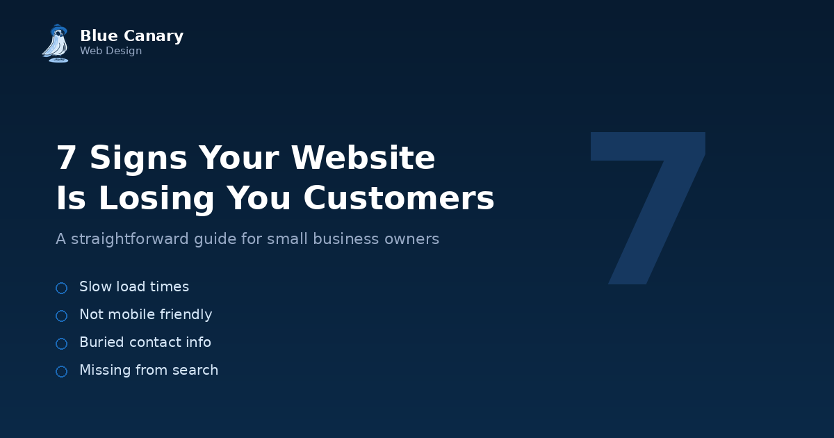 7 Signs Your Small Business Website Is Quietly Losing You Customers